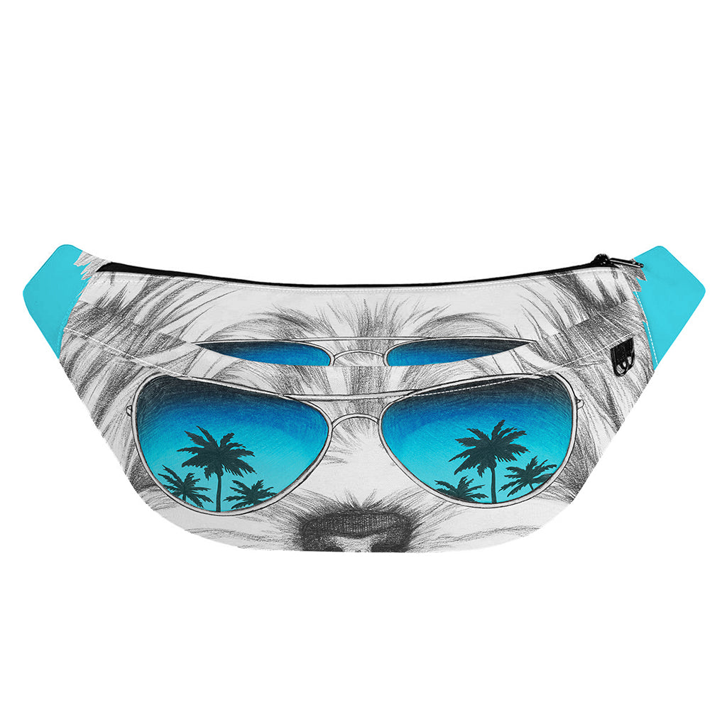 Yorkshire Terrier With Sunglasses Print Fanny Pack