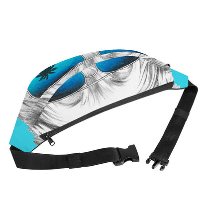 Yorkshire Terrier With Sunglasses Print Fanny Pack