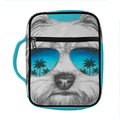 Yorkshire Terrier With Sunglasses Print Front Pocket Bible Bag