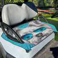 Yorkshire Terrier With Sunglasses Print Golf Cart Seat Cover
