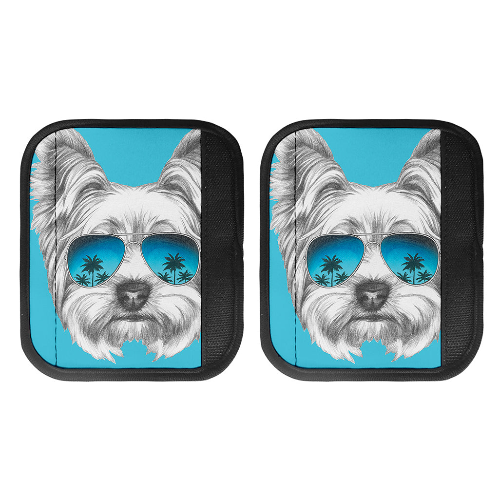 Yorkshire Terrier With Sunglasses Print Handle Covers