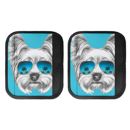 Yorkshire Terrier With Sunglasses Print Handle Covers
