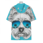 Yorkshire Terrier With Sunglasses Print Hawaiian Shirt