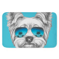 Yorkshire Terrier With Sunglasses Print Indoor Door Mat
