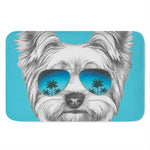 Yorkshire Terrier With Sunglasses Print Indoor Door Mat