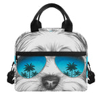 Yorkshire Terrier With Sunglasses Print Insulated Lunch Bag