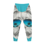 Yorkshire Terrier With Sunglasses Print Jogger Pants