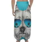 Yorkshire Terrier With Sunglasses Print Lantern Pants