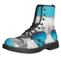 Yorkshire Terrier With Sunglasses Print Lace-Up Boots