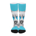 Yorkshire Terrier With Sunglasses Print Long Socks