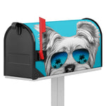 Yorkshire Terrier With Sunglasses Print Mailbox Cover