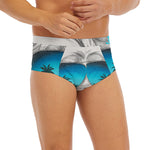 Yorkshire Terrier With Sunglasses Print Men's Briefs