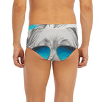 Yorkshire Terrier With Sunglasses Print Men's Briefs