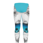 Yorkshire Terrier With Sunglasses Print Men's leggings
