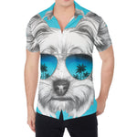 Yorkshire Terrier With Sunglasses Print Men's Shirt