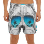 Yorkshire Terrier With Sunglasses Print Men's Split Running Shorts