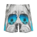Yorkshire Terrier With Sunglasses Print Men's Athletic Shorts
