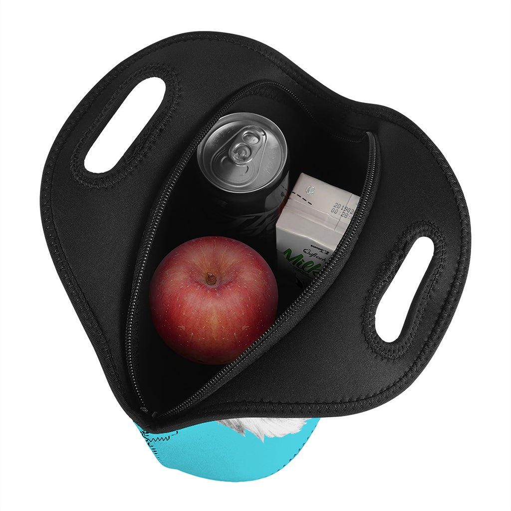 Yorkshire Terrier With Sunglasses Print Neoprene Lunch Bag