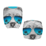 Yorkshire Terrier With Sunglasses Print Office Chair Cover