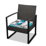 Yorkshire Terrier With Sunglasses Print Outdoor Seat Cushion Cover