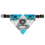 Yorkshire Terrier With Sunglasses Print Over The Collar Dog Bandana