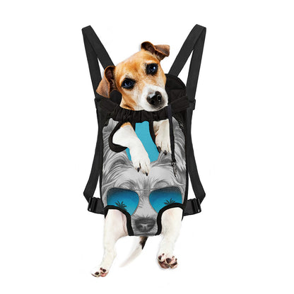 Yorkshire Terrier With Sunglasses Print Pet Carrier Backpack