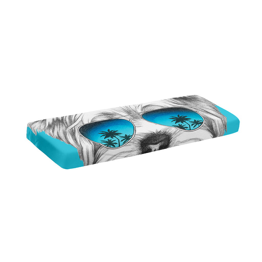 Yorkshire Terrier With Sunglasses Print Piano Keyboard Cover