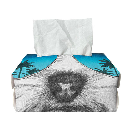 Yorkshire Terrier With Sunglasses Print Rectangle Tissue Box Cover