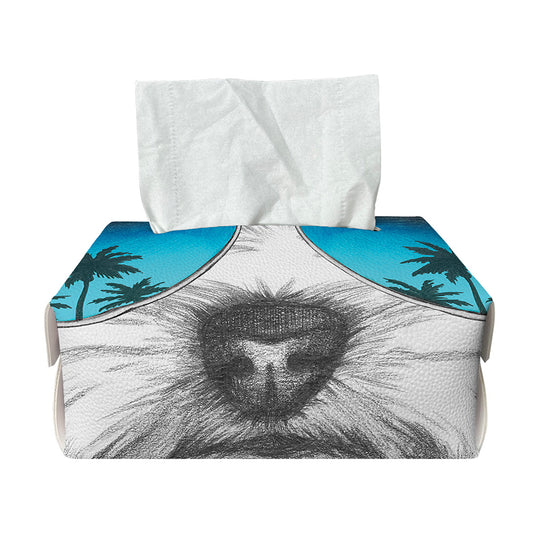 Yorkshire Terrier With Sunglasses Print Rectangle Tissue Box Cover