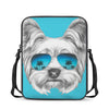 Yorkshire Terrier With Sunglasses Print Rectangular Crossbody Bag