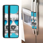 Yorkshire Terrier With Sunglasses Print Refrigerator Handle Covers