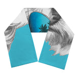 Yorkshire Terrier With Sunglasses Print Scarf