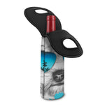 Yorkshire Terrier With Sunglasses Print Single Neoprene Wine Tote