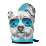 Yorkshire Terrier With Sunglasses Print Single Oven Mitt