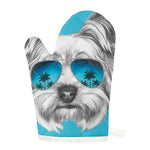 Yorkshire Terrier With Sunglasses Print Single Oven Mitt