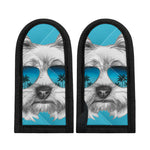 Yorkshire Terrier With Sunglasses Print Skillet Handle Cover