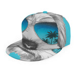 Yorkshire Terrier With Sunglasses Print Snapback Cap