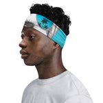 Yorkshire Terrier With Sunglasses Print Sports Headband