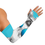 Yorkshire Terrier With Sunglasses Print Sun Protection Arm Sleeves