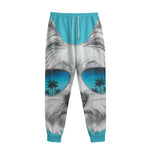 Yorkshire Terrier With Sunglasses Print Sweatpants