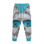 Yorkshire Terrier With Sunglasses Print Sweatpants