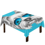 Yorkshire Terrier With Sunglasses Print Tablecloth