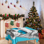 Yorkshire Terrier With Sunglasses Print Tablecloth