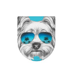 Yorkshire Terrier With Sunglasses Print Toilet Lid Cover