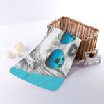 Yorkshire Terrier With Sunglasses Print Towel