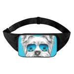 Yorkshire Terrier With Sunglasses Print Waist Bag