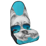 Yorkshire Terrier With Sunglasses Print Waterproof Car Seat Cover
