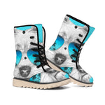 Yorkshire Terrier With Sunglasses Print Winter Boots