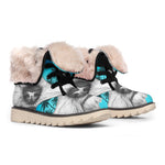 Yorkshire Terrier With Sunglasses Print Winter Boots