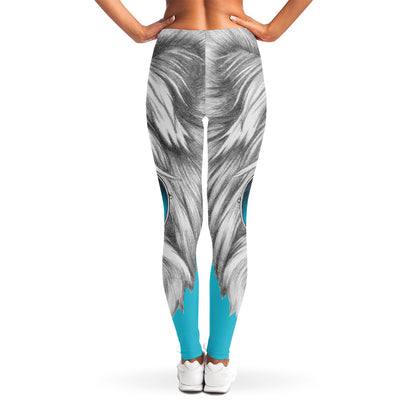 Yorkshire Terrier With Sunglasses Print Women's Leggings